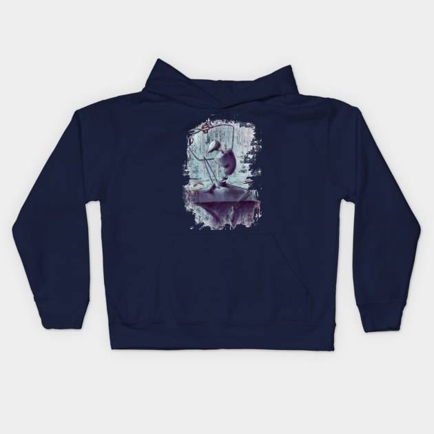 Creepy Puppet Cutting Strings Kids Hoodie by SuspendedDreams